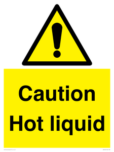 Caution Hot liquid
